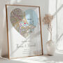 The Place We Got Engaged Ordnance Survey Explorer Personalised Map Print Engagement Gift, thumbnail 2 of 12