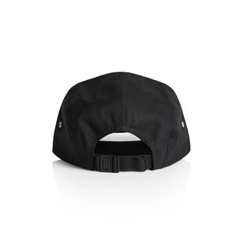 Hoy Embroidered Five Panel Hat Pitch Black / Sunrise, 3 of 4