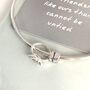 Silver Personalised Friendship Knot Bangle, thumbnail 2 of 4