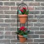 Wall Plant Pot Hanger 70cm Black Metal Garden Wall Planter Holder Bracket, thumbnail 1 of 10