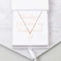 Personalised Initial And Date Necklace, thumbnail 8 of 12
