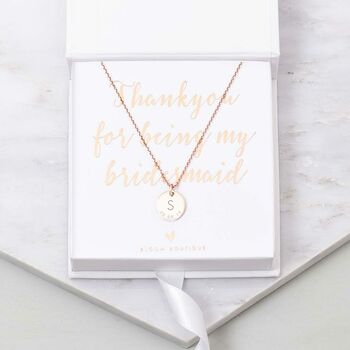 Personalised Initial And Date Necklace, 8 of 12