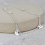 Sterling Silver Moon And Star Anklet, thumbnail 1 of 4