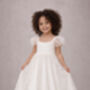 Heidi ~ Ivory White Party Girl Dress /Flower Girl Dress, thumbnail 7 of 11