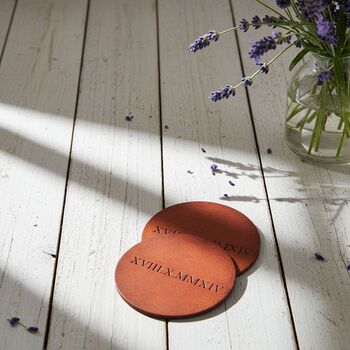 Roman Numeral 3rd Anniversary Couple Coasters, 5 of 7