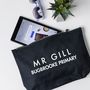 Personalised Teacher Gift Accessory Pouch Text Design, thumbnail 3 of 5