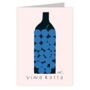 Vino Rosso Red Wine Greeting Card, thumbnail 1 of 2