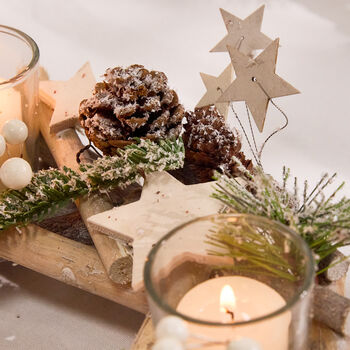 Nordic Star Wreath Candle Holder Centrepeice, 5 of 6