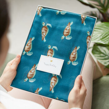 Sea Turtle Print Scarf, 3 of 6