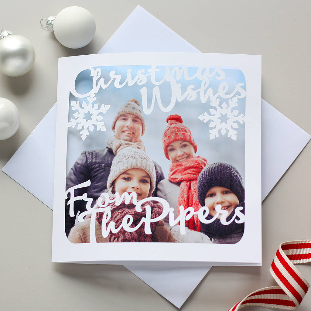 Personalised Christmas Photo Card By Whole In The Middle | notonthehighstreet.com