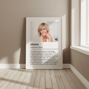 Personalised “Mum” Definition Photo Wall Art, 5 of 5