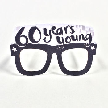 60th Birthday Card Glasses, 2 of 3