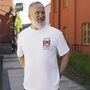 Personalised T Shirt With Small Coat Of Arms, thumbnail 1 of 12