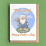 'Fore' Golf Gonk Father's Day Or Birthday Card, thumbnail 2 of 3
