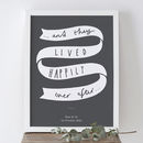'Happily Ever After' Wedding Print
