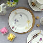 Fine Bone China Bee And Spring Flowers Cake Plate, thumbnail 1 of 12