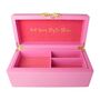 Personalised Pink Disney Minnie Mouse Jewellery Box, thumbnail 4 of 7