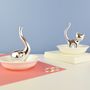 Personalised Elephant Or Cat Ring Stand And Dish, thumbnail 1 of 9