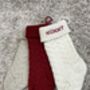 Personalised Embroidered Knitted Christmas Stocking, thumbnail 3 of 12