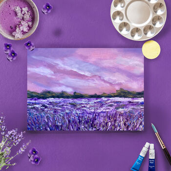 Lavender Haze Acrylic Painting Kit With Video Tutorial, 5 of 8