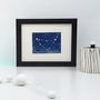 Personalised Capricorn Constellation Woodblock Print, thumbnail 1 of 7