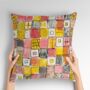 Patchwork Delight Hand Made Poly Linen Cushions, thumbnail 2 of 7