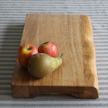 Waney Edge Chopping Board | Personalised Solid Oak, 4 of 12