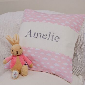 Cloud Name Cushion Baby Pink, 4 of 12