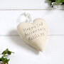 Personalised Hanging Heart Gift For 2nd Or Any Anniversary, thumbnail 1 of 12