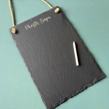 Rhestr Siopa Welsh Slate Chalk Board, 2 of 3