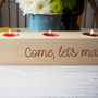 Personalised Wooden Candle Holder, thumbnail 2 of 8