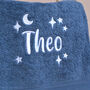 Personalised Dusty Blue Hand Towel, thumbnail 4 of 6