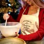 Personalised Welcome To Christmas Kitchen Apron, thumbnail 1 of 5