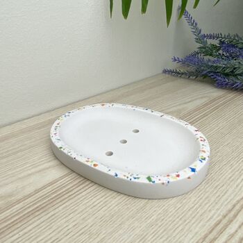 Rainbow Terrazzo Draining Soap Dish, 4 of 5