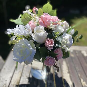 Blush Pink And White Gift Bouquet, 5 of 12