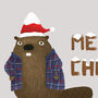 'Merry Christmas' Beaver Christmas Cards, thumbnail 6 of 9