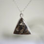 Triangular Turritella Agate Necklace, thumbnail 4 of 5