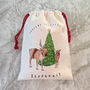 Personalised Name Santa Sack Reindeer Design, thumbnail 2 of 2