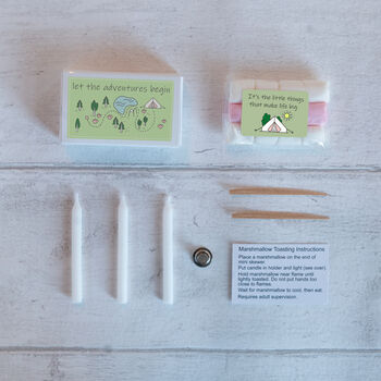 Mini Marshmallow Toasting Kit In A Matchbox, 4 of 10