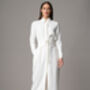 Romina Ivory Waist Defining Classic Shirt Dress, thumbnail 4 of 4