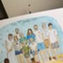 A4 Family Bespoke Illustration Up To 12 People, thumbnail 2 of 3