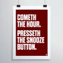 Snooze Print, thumbnail 3 of 4