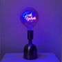 Good Vibes Rechargeable Retro Neon Brass Lamp, thumbnail 2 of 4