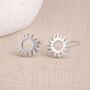 Sterling Silver Sunshine Stud Earrings – 7mm, thumbnail 3 of 10