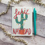 Feliz Navidad Cactus Christmas Card, thumbnail 2 of 3