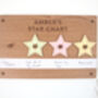 Wooden Personalised Engraved Star Chart, Reward Chart, thumbnail 2 of 4