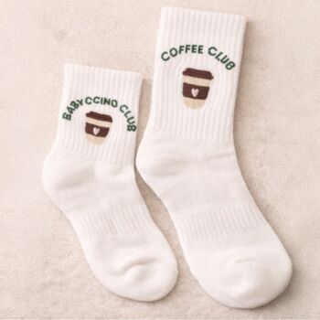 Matching Mummy And Mini Coffee Club Socks, 2 of 3
