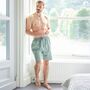 Men's 'Moss' Herringbone Brushed Cotton Sleep Shorts, thumbnail 2 of 4