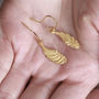 Angel Wing Hook Earrings In Silver Or 18k Gold Vermeil, thumbnail 5 of 7