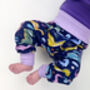 Dinosaur Grow With Me Leggings Lavender Cuffs, thumbnail 1 of 4